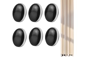 WQNNQW 6 Pièces Poids Rideaux Extérieur,Poids pour Rideaux Extérieur,Aimant pour Rideaux,Poids Nappe De Table Exterieur,Poids Rideau,Poids pour Nappe,Bas Alourdi(Noir)