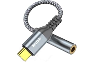 HERFAIR USB C to 3.5mm Jack,Aux to USB C Adapter Cable Type C Headphone Cord Car Audio Earphone Speakers Converter Compatible with iPhone 15 16 Samsung Galaxy S22 S21 S20 Ultra Note 20, Huawei Mate 40/P30