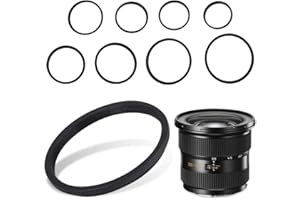 ARCHUU Adaptador de anillo de filtro, 8 piezas de anillos adaptadores de filtro de lente universal Kit de anillos de aumento de aleación de aluminio (incluye anillo adaptador de 49-52-55-58-62-67-72-77-82mm