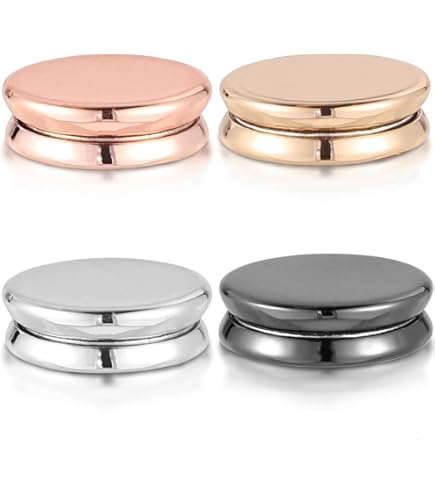 12 Stuks Mini Pin Broche Converter, Magnetische Metalen Pin Achterkant Schadevrije Broche Pin Converter voor Sjaal Hijab Sjaals Dunne Stof Schadevrij (6 Goud, 6 Zilver