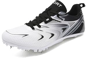 WEJIESS Leichtathletik Spike Schuhe Herren Jugendliche Anti-Rutsch Unisex Leichtathletik Schuhe Atmungsaktive Running Sneakers Sprint Jumping Race Training Schuhe