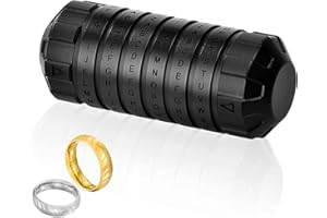 LINCMAN Cryptex Puzzle Boxes, Da Vinci Code Mini Cryptex Lock with Hidden Compartments for Anniversary, Valentine's Day, Mysterious Birthday Gifts for Family and Friends