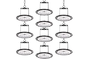 BAPRO 10 * 100W Proiettore Faretto LED Lampadario UFO Lampada Interni Industriale LED Luce Bianca 6000K, Fari Potente Risparmio Energetico Faretto per Soggiorno Officine e Case ecc