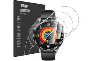 Pollachi Huawei Watch GT 5/5 Pro/4 46 mm osłona ekranu [3 sztuki] folia ze szkła hartowanego do Huawei Watch GT 5/5 Pro/GT 4 46 mm, folia ochronna o twardości 9H, nietłukąca, odporna na odciski palców