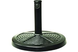 Kingfisher Base de Parasol 42.5x42.5x31.5 cm Round Base - Rattan Effect