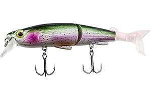 FISHN Hybrid Swimbait MinnowOne, Hardbait, Esche Artificiali, 12,5 cm, 17,5 g, luccio, lucioperca, Pesce persico e Trota, con 2 Code di riserva