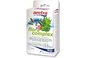 Amtra Flora Complex - Fertilizzante per piante da acquario in capsule, Rilascio lento in acquario, Azione nutritiva e Crescita sensazionale, 10 capsule