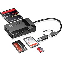 Lettore Di Schede Uni 4 In 1 USB-C E USB 3.0, Con Cavo In Nylon Da 60 Cm, Compatibile SD/CF/MS Duo/SDHC/SDXC, Per Windows, Mac, Linux E Chrome OS – Modello UA107-23