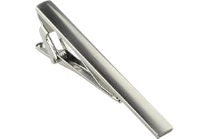 Kcmell Tie Clip for Men, Classic Tie Clip Men Tie Pin, Long Styles Tie Bar Clip Square Edges Men's Tie Clips for Business Anniversary Wedding and Daily Life
