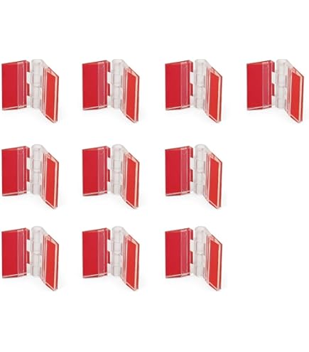 Lot De 8 Charnières En Acrylique, 3,2 X 3,34 Cm, Charnières Pliantes