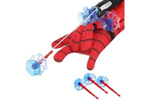 Mstnoixgc Launcher Glove per Bambini, Guanti di Lancio Giocattoli, Glove Hero Launcher, Glove Web Shooter Toy, Launcher Giocattoli da Polso, per Giocattolo di Ruolo, Regalo per Bambini