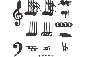 HONITANO Magnetiska Musiknoter för Whiteboard och Kylskåp Dubbelvända Symboler för Musiklärare Återanvändbara Magnetiska Nots