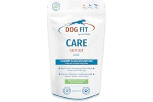 DOG FIT by PreThis® Care Senior für ältere Hunde I Für Vitalität, Wohlbefinden und die Unterstützung der normalen Gelenkfunktion. Mit essenziellen Nährstoffen, ohne Zusätze I small bis 10 kg