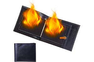 Guozyly Premium Magiska Eldflammande Plånbok, Trickflamma Eld-plånbok, Magiker Tric-k Plånbok, Eldflamma Magiker Tric-k Plånbok, Eld-plånbok för Gatushowrekvisita (A)