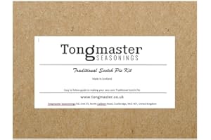 Tongmaster Scotch Pie Kit (24 Pie Shells & Lids, Seasoning Mix & Guide)