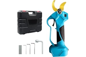 HEBERUCK Akku Astschere, Elektrische Gartenschere Hancaner Baum Astschere Schnurlose Astschere Hand Akku Elektro Astschere mit Sicherheitsverriegelung, Max Öffnung 65 mm, SK5