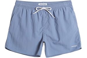 MaaMgic Pantaloncini da Bagno in Nylon da Uomo con Asciugatura Rapida per Spiaggia, Nuoto, e Vacanze al Mare