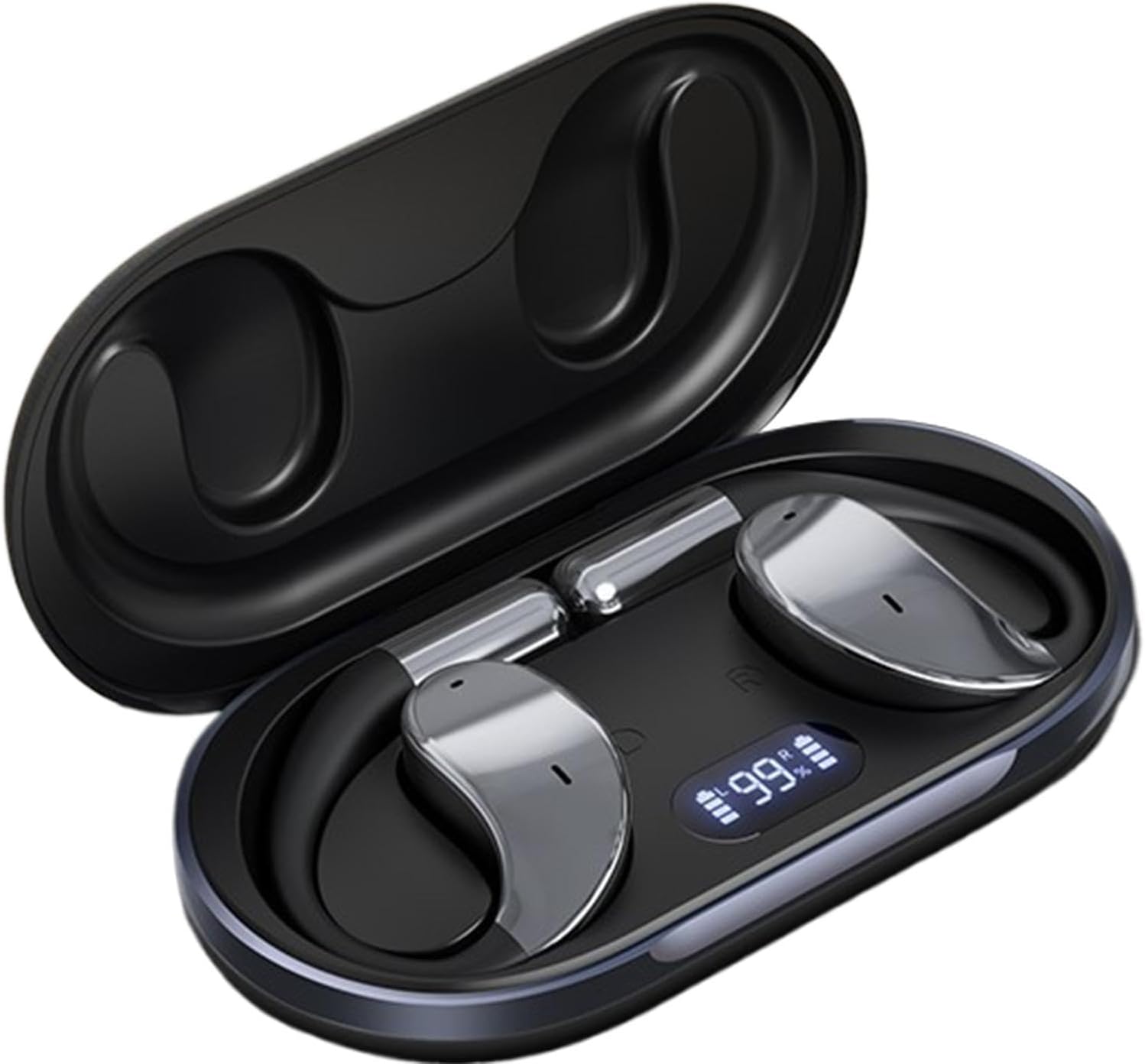 Écouteurs De Traduction – 144 Langues PC ABS 11x10x5 Cm | Oreillettes De | Traduction AI En Temps Réel Casque Traducteur Sans Fil | Outil De Traductio Intelligent Pour Affaires Apprent
