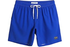 MaaMgic 7" Bañador Elastico Hombre de Natación Estiramiento de 4 vías Secado Rápido Interior de Malla Traje de Baño Deportivos 4-Way Stretch