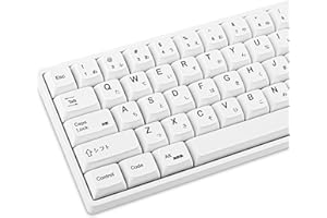 SOLIDEE 135 klawiszy, japońskie białe nakładki na klawisze 65% XDA, zestaw do klawiatury 60% tkl do Cherry Mx Gateron Kailh Switch 87/68/64/104 (minimalistyczna biel)