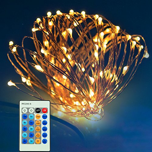 Lichterkette 200er LED TaoTronics warmweiß 20m dimmbare Kupferdraht wasserdicht Sternenlicht außen und innen für Weihnachten Halloween Zimmerdekoration Hochzeit 3 Modi 10 Stufen Helligkeit - 2