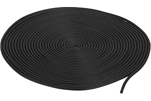 QUARKZMAN Tätningssnöre gummitätning rund tätningsgummi, 2 mm tätning 9 meter längd rund sladd EPDM gummi fogfyllningsprofil
