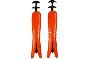 Condello Casa Boot Tree Shaft Shaper Holder, Reusable Support Form Insert, Spring Loaded Adjustable Stand-Up Keeper to Prevent Creasing for Women Men Kids Cowboy Knee High Tall Boots (L 42cm Orange)