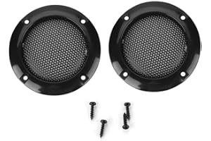 HAKEETA Copertura dell'Altoparlante, 2 Pollici Griglie dell'Altoparlante Audio Copertura di Protezione in Metallo Decorativa con 4 viti per Altoparlanti