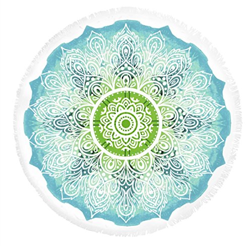 HIP Strandtuch, Liegetuch, Frottee-Badetuch Velour 380 g/m² , rund 160 cm 5611-H Marcia Multi - 2