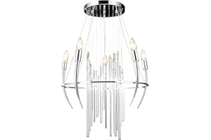 LEWIMA Nowoczesny żyrandol antyczny żyrandol lampa wisząca sufitowa lampa wisząca 5 ramion 50 x 78 cm 5 x E14