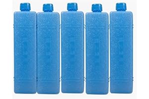 Mineatig Ghiaccio per Borsa Frigo,Confezioni da 1/3/5 di Ghiaccio per Dispositivi di Raffreddamento, Impacco di Ghiaccio Sottile Riutilizzabile, Scatola di Cristalli di Ghiaccio per Frigorifero