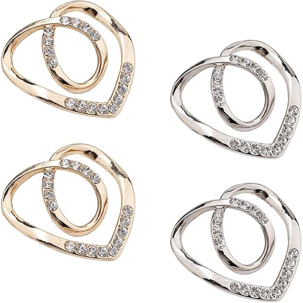 Fibbie Per Sciarpa Donna In Metallo Con Zirconi - 2 Pezzi, Per Abiti E Accessori, Lusso E Moda - Foto 9