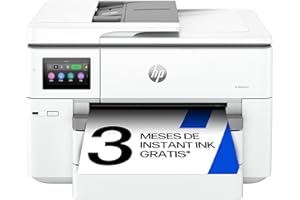 HP OfficeJet Pro 9730e - Impresora multifunción Profesional de Tinta, Imprime y escanea hasta Formato A3, Doble Bandeja y Doble Cara automática, Wi-Fi, 3 Meses de impresión Instant Ink