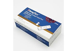 FLOWFLEX Lateral Flow Test Kit - 5 Pack, Self-Test, Home Screening Use, Easy Nasal Swab Test, Results in 15 Mins