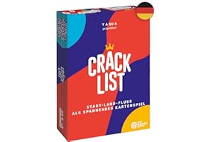 CRACK LIST - Lustiges Kartenspiel & Gesellschaftsspiel | Familienspiele & Partyspiele für Erwachsene & Kinder | 2-8 Spieler | Ab 10 Jahren | 30+ Minuten | Geschenkidee Weihnachten | Deutsch