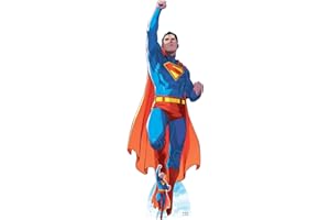 Star Cutouts SC4842 Pappaufsteller Superman nimmt Flug, Comic-Stil, Höhe 228 cm