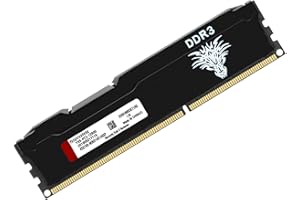 YONGXINSHENG DDR3 8GB 1600MHz Memoria Ram Escritorio Udimm PC3-12800 Sin ECC Sin Búfer 1.5V CL11 2Rx8 Dual Rank 240 Pin Módulo de Actualización de Memory para PC de Sobremesa (Negro)