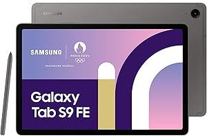 Samsung Galaxy Tab S9 FE Tablette, 10.9'' 5G 256Go, S Pen inclus, Batterie longue durée, Certification IP 68, Anthracite, Version FR
