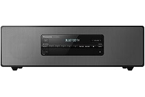 Panasonic SC-DM502E-K Sistema Micro Hi-Fi, 40W, Radio Fm, DAB/DAB+, Lettore CD, Porta USB, Bluetooth, Aux, Riproduzione MP3, Alloggiamento in Legno e Copertura in Rame, Design Elegante, Nero