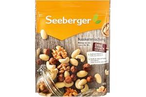 ‎SEEBERGER Seeberger Nusskernmischung 7er Pack: Pure Nuss-Mischung aus knackigen Haselnusskernen, Mandeln, Walnüssen & Cashewkernen - intensives Nuss-Aroma, glutenfrei (7 x 400 g)