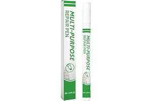 Vit möbelreparationspenna 5 ml multifunktionell snabbtorkande | Vägg repor reparation stift för väggar för trä, väggar, kakel, dörrar, skåp, garderober, läder