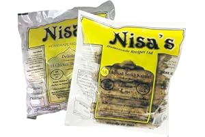 VEENAS NISA'S Kebeb Combo Frozen | Chicken Shami Kebeb 18Pcs | Chicken Seekh Kebab 18Pcs | Ready to Eat | 100% Fresh | Indian Origin Each flavor 1pcs (Total 2 Pack)