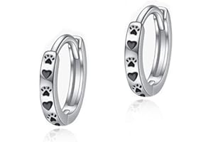 CUPENDA Manatee/Forget Me Not/Cross/Soccer/Baseball/Angel Devil/Starfish/Earrings Sterling Silver Hoop Huggie Earrings Jewellery Gifts for Women Girls