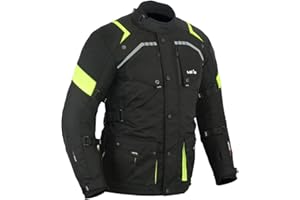 LOVO - Chaqueta Moto Hombre 4 Estaciones 3/4 - Ropa Moto Hombre para Verano e Invierno - Cazadora Moto Hombre de Alta Calidad y Longitud 3/4 - Ligera y Transpirable - Todas las Estaciones