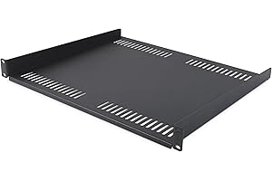 StarTech.com Estante Ventilado 1U para Rack de Servidores - Bandeja Voladiza - Profundidad de 40,6cm - Carga 14kg