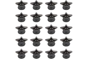 WIFEHELPER Remache en Forma de Estrella Botón de Perno Pentagrama Estrellas Accesorios Bolsas Decoración Remaches Zapatos Ropa 20 Piezas Collares Diy Remache Leathercraft Remaches (Color de