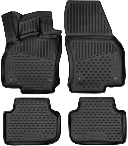 FROGUM No.77 Alfombrillas Para Audi Q3 II (2018+) Y Q3 Sportback (2019+) - Borde Alto, Todo El Año, TPE Premium