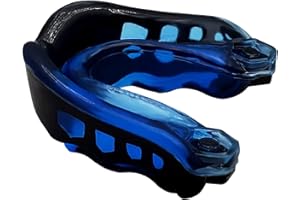 AW CARES Mouth Guard/Dental Guard - Slim Fit for All Football MMA, Boxing, Hockey, Basketball, Judo & All Contact Sports with Mouthguard Case for Adult & Youth with Gel to Protect Braces (Blue)