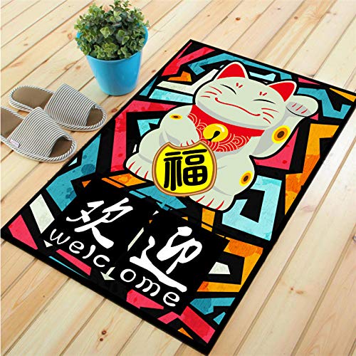 Preisvergleich Produktbild Mangeoo Badezimmerbodenmatte, Küchenmatte, Schlafzimmertürmatte, Türeinstieg, Bodenmatte, Maschinenwaschbar, 40 * 60 Zentimeter, Geldkatze 3D