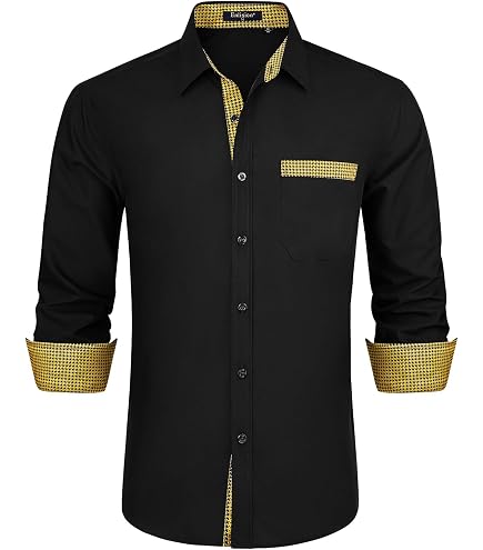 Camicia Teorica Uomo In Tencel Lyocell &ndash; Manica Corta &ndash; Bianca Con Stampa Floreale Nera (Taglia L)